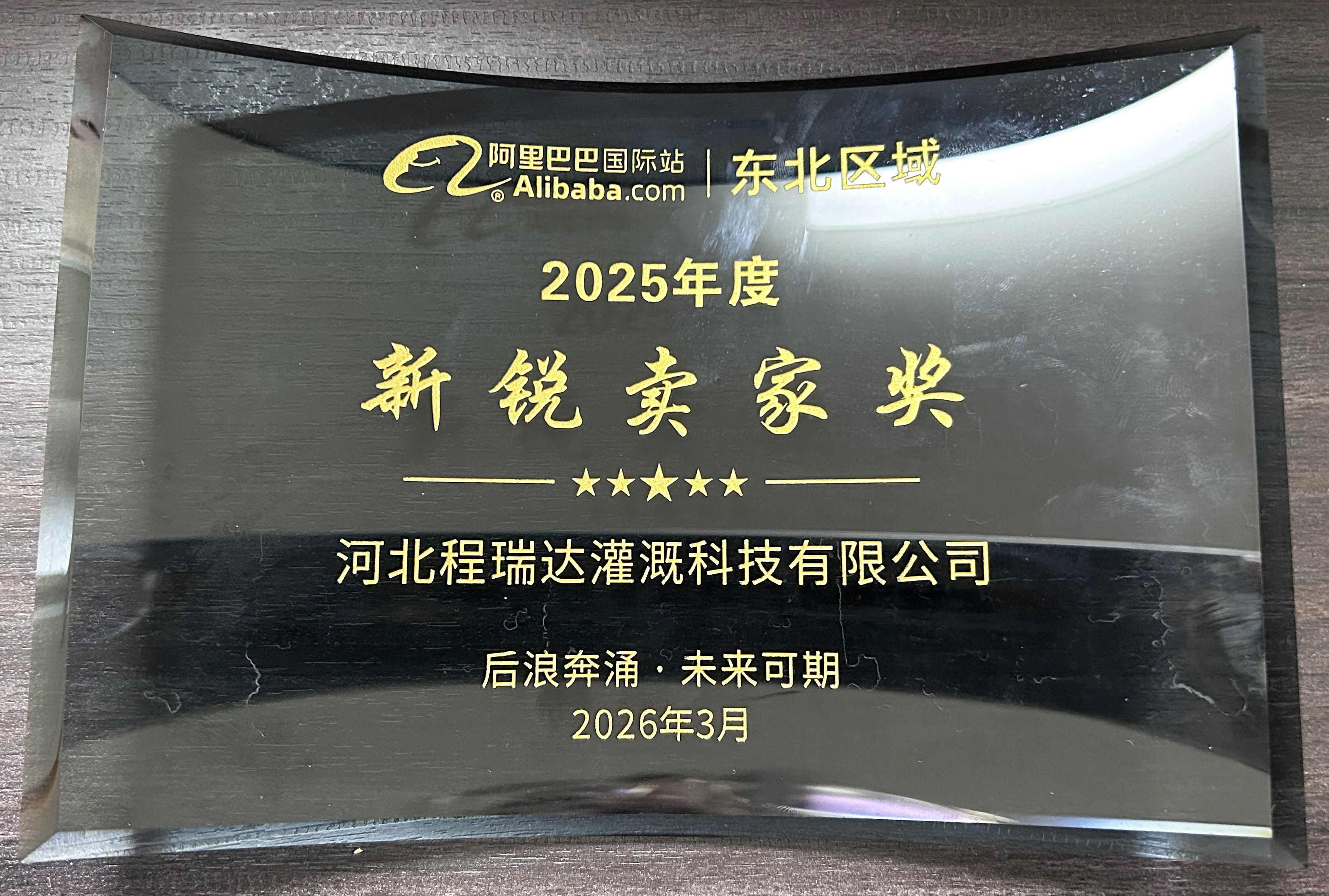 南开程瑞达灌溉 | 荣获阿里国际站新锐卖家奖